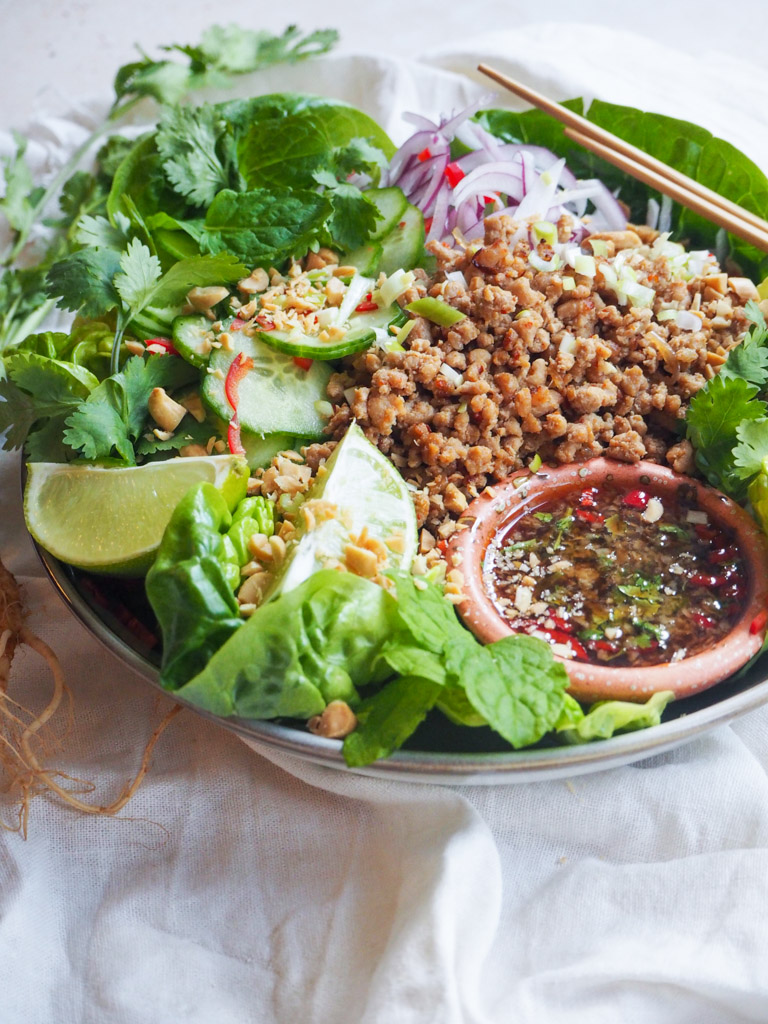 Thailandsk Larb Moo salat