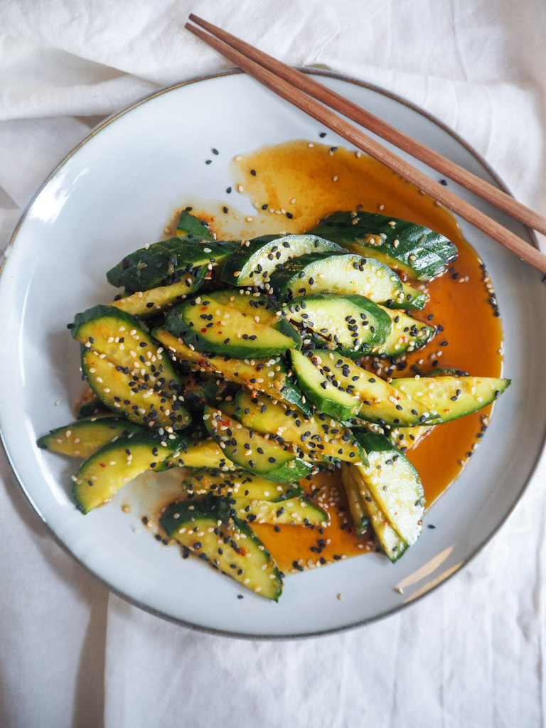 Spicy, Asiatisk Agurkesalat med den bedste marinade