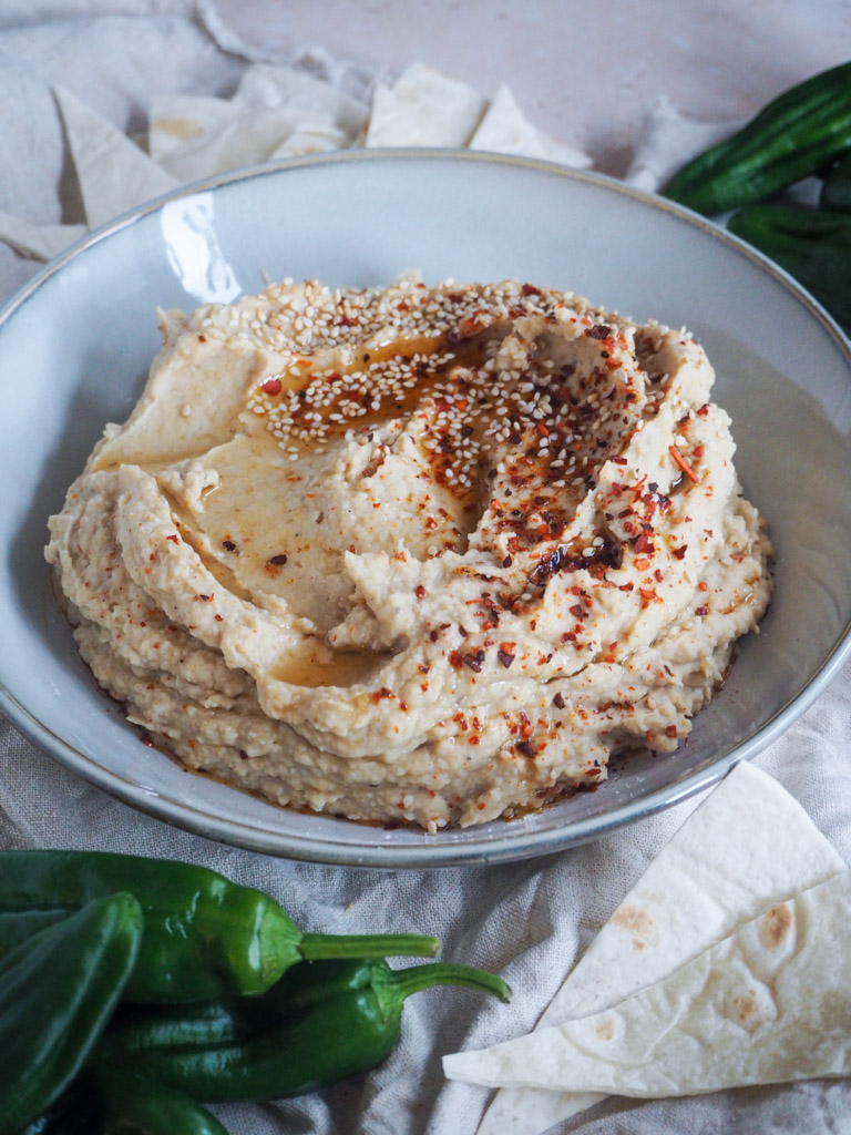 Bønnehummus med spidskommen og citron