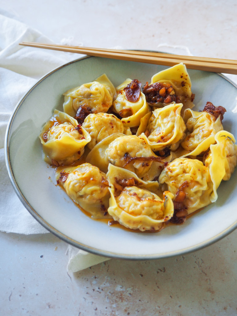 Wontons med Kylling og grønt