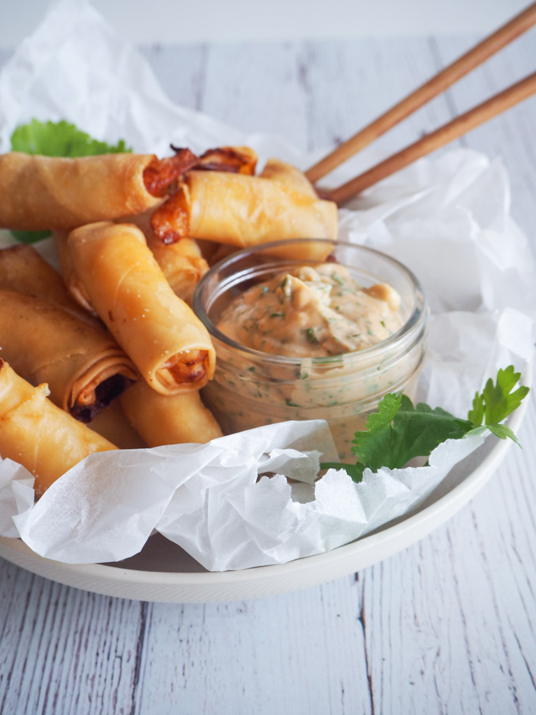 Firecracker rejer med chili- og koriandermayonnaise